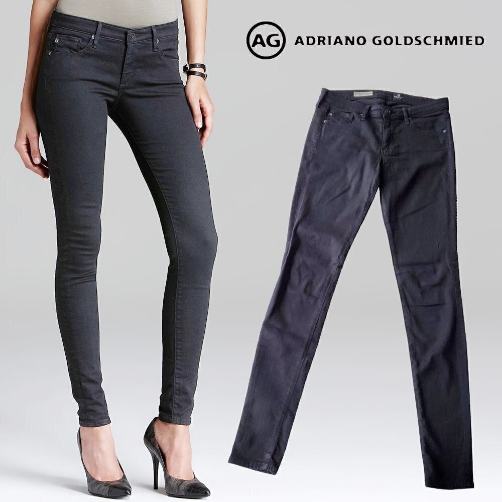 Ag Adriano Goldschmied The Absolute Legging Extreme Skinny Black Size 26r